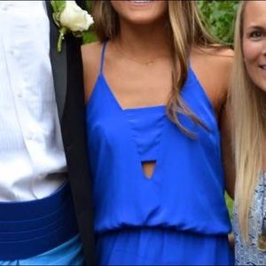 Royal blue short dress